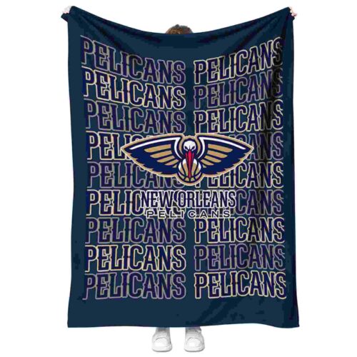 new orleans pelicans fan pride navy blanket best selling