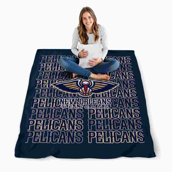 new orleans pelicans fan pride navy blanket high quality