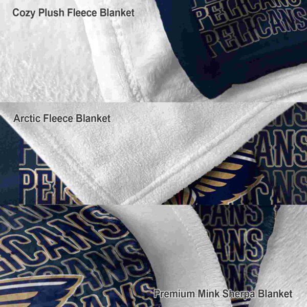 new orleans pelicans fan pride navy blanket premium grade
