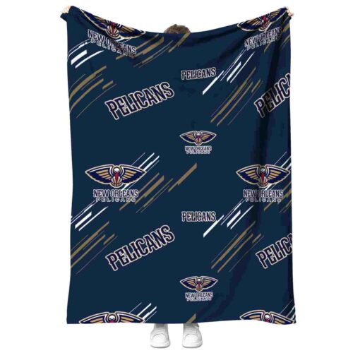 new orleans pelicans fan spirit navy blanket best selling
