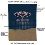 new orleans pelicans gradient dots navy blanket best selling