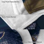 new orleans pelicans gradient dots navy blanket best selling