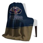 new orleans pelicans gradient dots navy blanket best selling