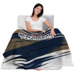 new orleans pelicans paint streaks navy white blanket best selling