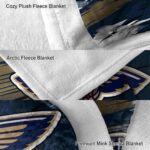 new orleans pelicans paint streaks navy white blanket best selling