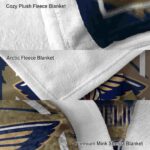 new orleans pelicans splatter effect navy blanket best selling