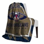 new orleans pelicans splatter effect navy blanket best selling