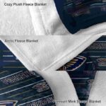 new orleans pelicans striped pattern navy blanket best selling