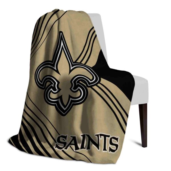 new orleans saints diagonal stripes gold blanket top rated