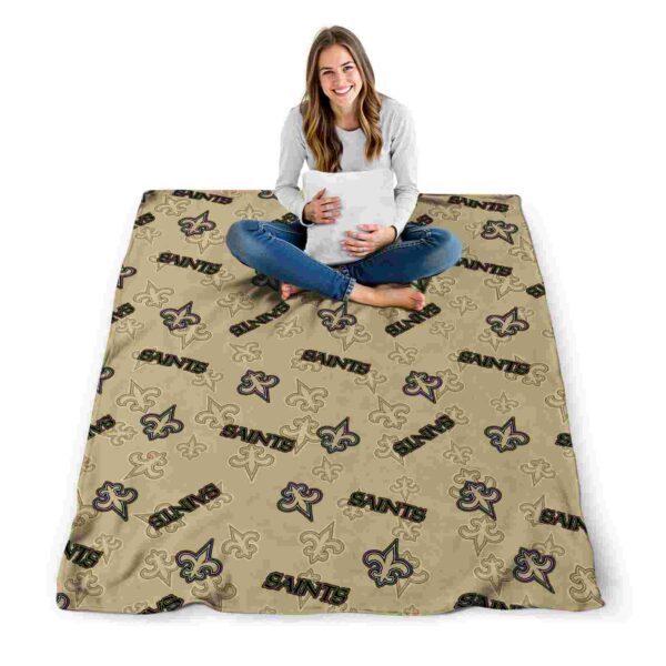 new orleans saints diehard fans gold blanket high quality