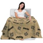 new orleans saints diehard fans gold blanket latest model