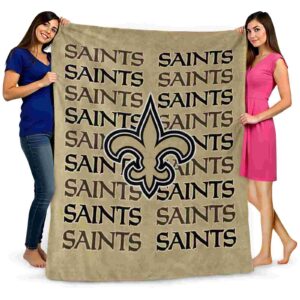 new orleans saints fan pride gold blanket fashion forward