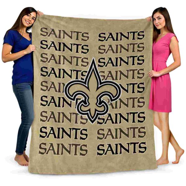 new orleans saints fan pride gold blanket fashion forward