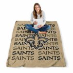 new orleans saints fan pride gold blanket high quality