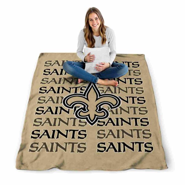 new orleans saints fan pride gold blanket high quality