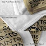 new orleans saints fan pride gold blanket premium grade