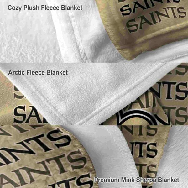 new orleans saints fan pride gold blanket premium grade