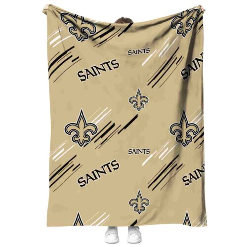 new orleans saints fan spirit gold blanket best selling