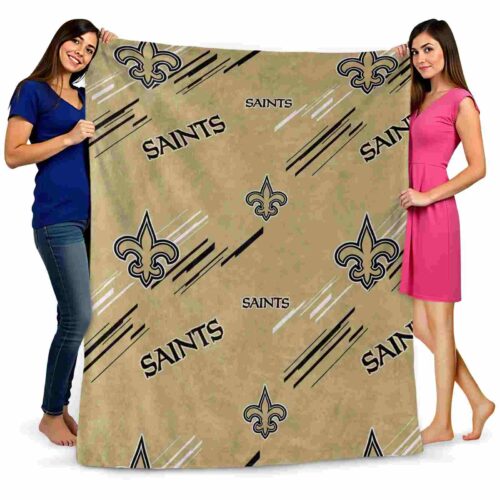new orleans saints fan spirit gold blanket fashion forward