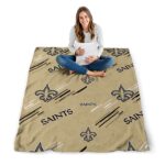 new orleans saints fan spirit gold blanket high quality