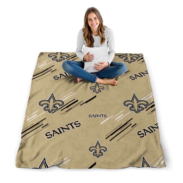 new orleans saints fan spirit gold blanket high quality