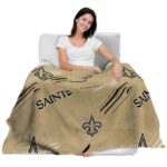 new orleans saints fan spirit gold blanket latest model
