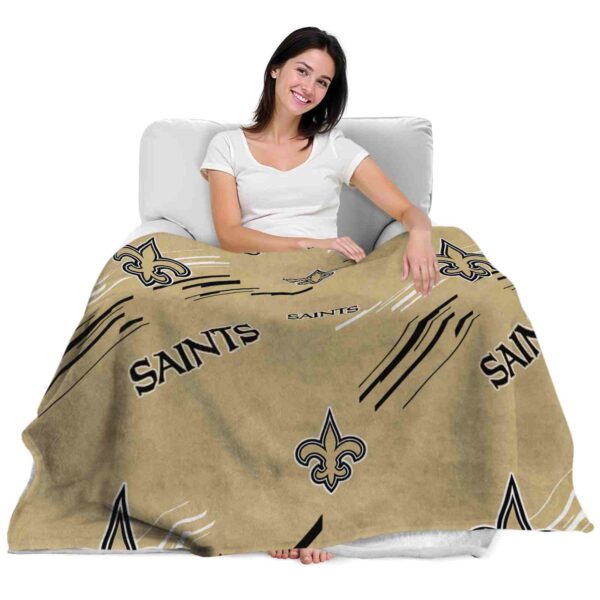 new orleans saints fan spirit gold blanket latest model