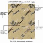 new orleans saints fan spirit gold blanket new arrival