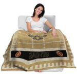 new orleans saints football field gold blanket best selling