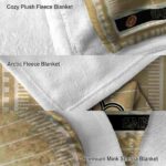 new orleans saints football field gold blanket best selling
