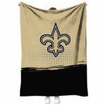 new orleans saints gradient dots gold blanket best selling