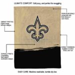 new orleans saints gradient dots gold blanket new arrival