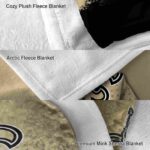 new orleans saints gradient dots gold blanket premium grade