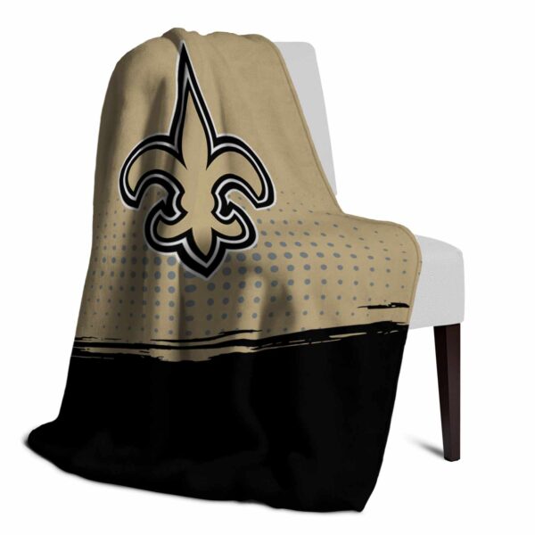 new orleans saints gradient dots gold blanket top rated
