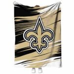New Orleans Saints Paint Streaks Gold White Blanket 1 new orleans saints paint streaks gold white blanket best selling