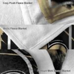 new orleans saints splatter effect gold blanket best selling