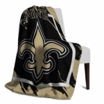 new orleans saints splatter effect gold blanket best selling