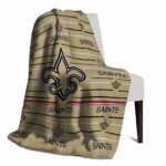 new orleans saints striped pattern gold blanket best selling