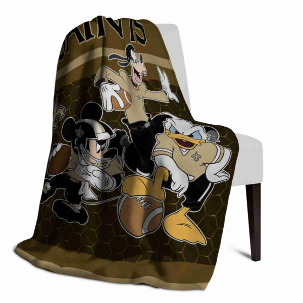 new orleans saints three musketeers gold blanket top rated