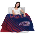 new york giants diagonal stripes blue blanket latest model