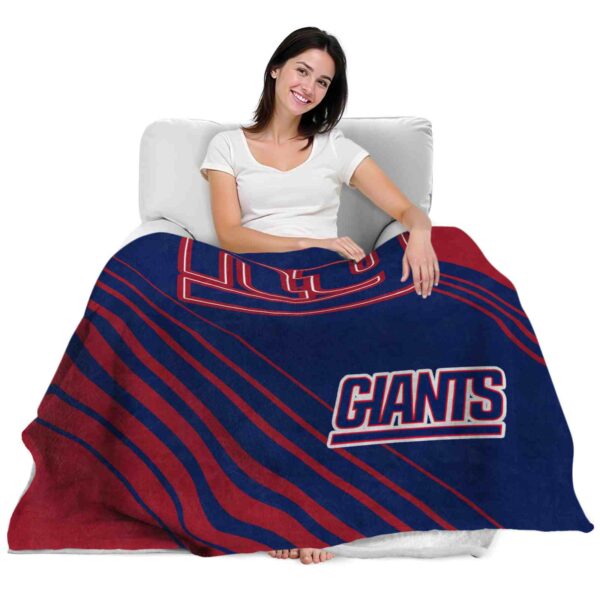 new york giants diagonal stripes blue blanket latest model