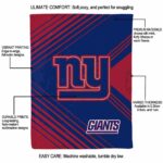 new york giants diagonal stripes blue blanket new arrival