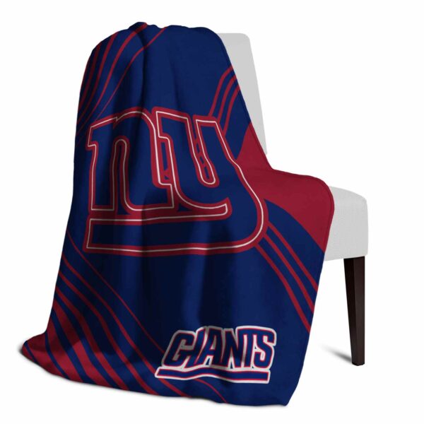 new york giants diagonal stripes blue blanket top rated