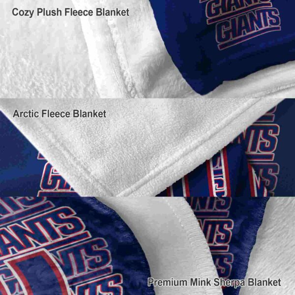 new york giants fan pride blue blanket premium grade