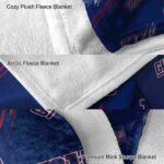 new york giants fan spirit blue blanket premium grade