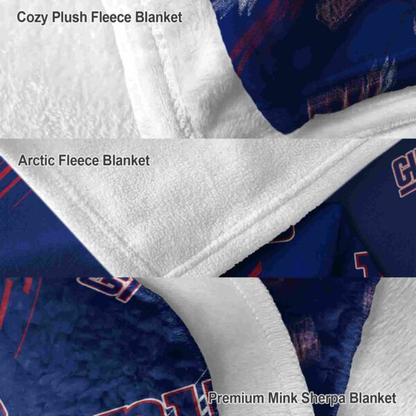 new york giants fan spirit blue blanket premium grade