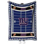 new york giants football field blue blanket best selling