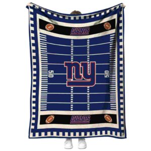 new york giants football field blue blanket best selling
