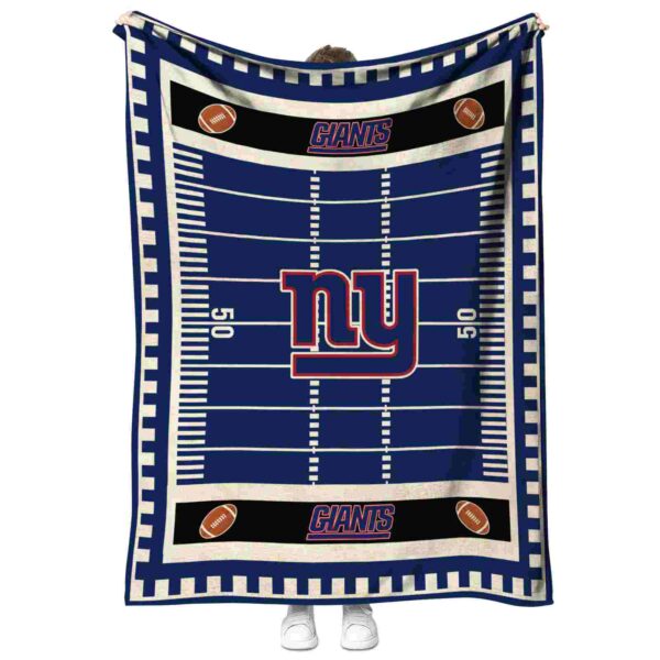 new york giants football field blue blanket best selling