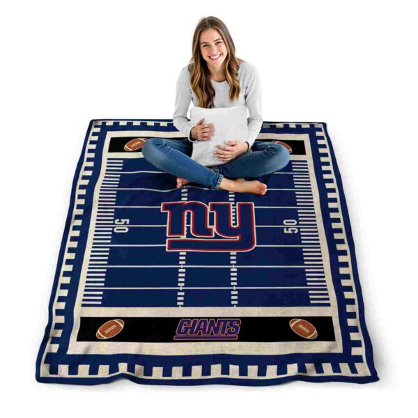 new york giants football field blue blanket high quality